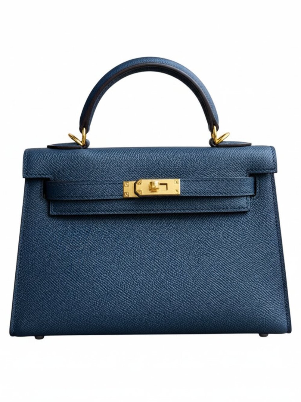 The Kinsley 19 - Navy - Top Handle Mini Bag